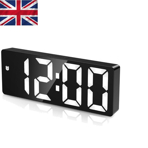 Elegant black white alarm - white,