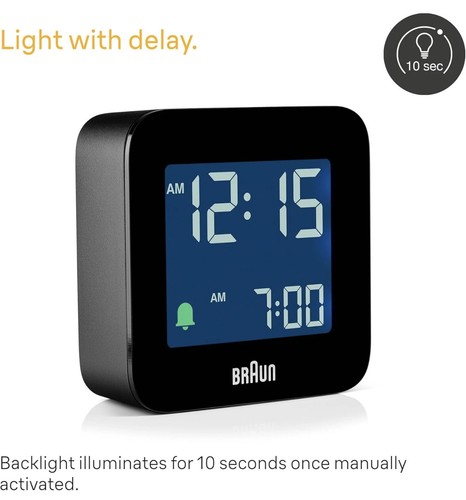 Braun digital travel alarm - braun,