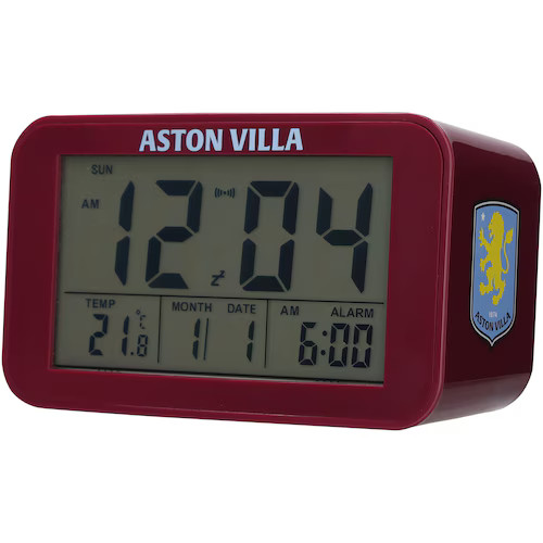 Aston villa digital alarm - digital,